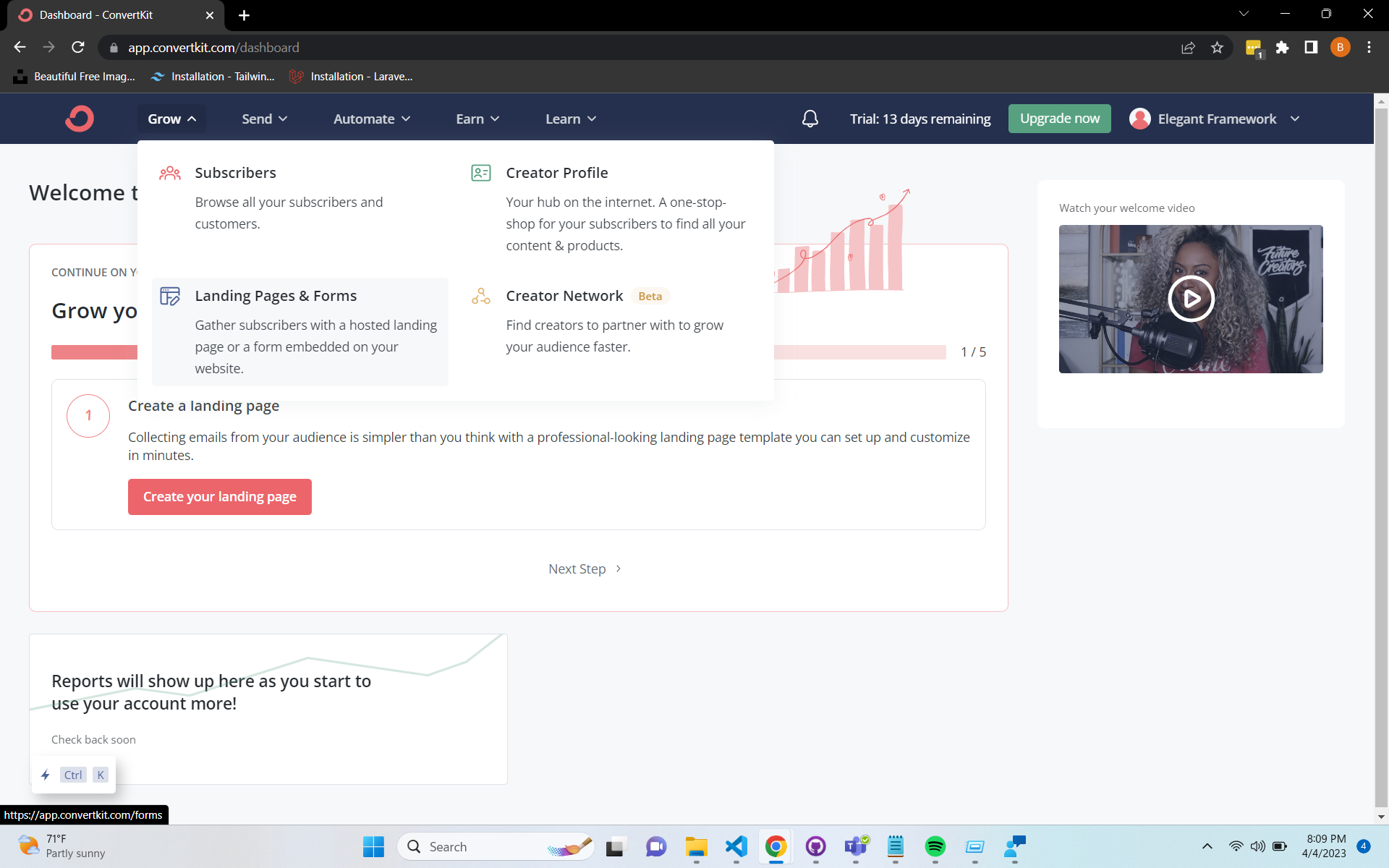 ConvertKit and Elegant together make it easy to grow your email subscribers lists
